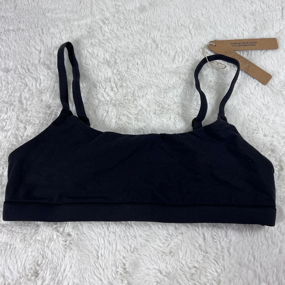 SKIMS Fits Everybody Scoop Bralette Onyx Black BR-SCN-2025 Womens Size Small NEW - Picture 3 of 11